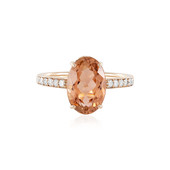 14K Peach Tourmaline Gold Ring (AMAYANI)