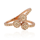 9K SI1 Argyle Rose De France Diamond Gold Ring (Annette)