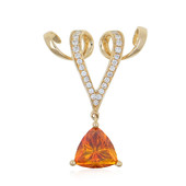 14K Sphalerite Gold Pendant (de Melo)