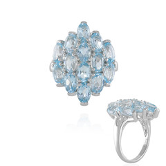 Sky Blue Topaz Silver Ring