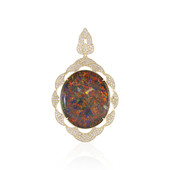 14K Andamooka matrix opal Gold Pendant (AMAYANI)
