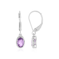 Amethyst Silver Earrings