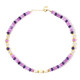 Purple quartz Silver Necklace (Riya)