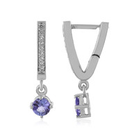 Tanzanite Silver Earrings