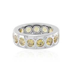 Yellow Beryl Silver Ring (de Melo)