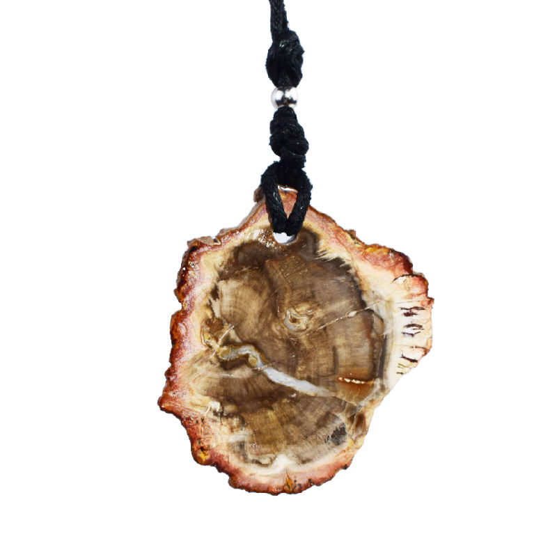Petrified Wood Necklace, Fossilized Wood Jewelry, Peanut Wood Jasper,  Macrame Stone Necklace, Macrame Pendant, Bohemian Gemstone Jewelry - Etsy