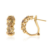 14K SI2 Fancy Diamond Gold Earrings (CIRARI)