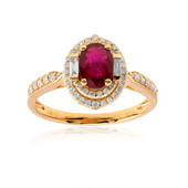 14K AAA Mozambique Ruby Gold Ring (CIRARI)