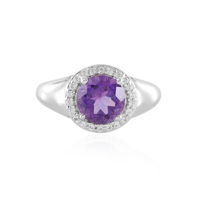 Siberian Amethyst Silver Ring