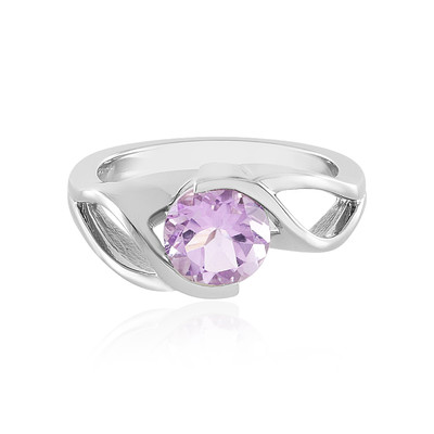 Rose de France Amethyst Silver Ring