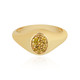 I3 Yellow Diamond Silver Ring