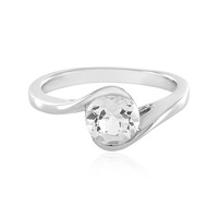 White Topaz Silver Ring