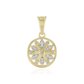 I2 (I) Diamond Silver Pendant