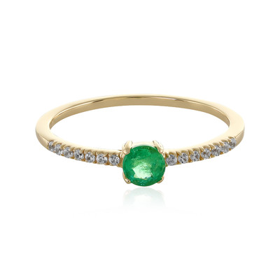 9K Russian Emerald Gold Ring (Adela Gold)