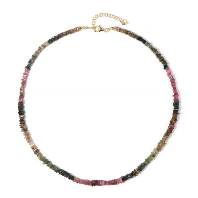 Fancy Tourmaline Silver Necklace