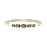 9K SI2 Champagne Diamond Gold Ring