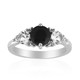 Black Sapphire Silver Ring