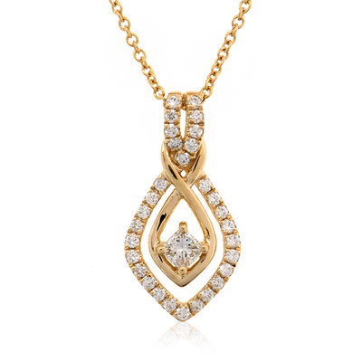 14K Flawless (F) Diamond Gold Necklace (LUCENT DIAMONDS)