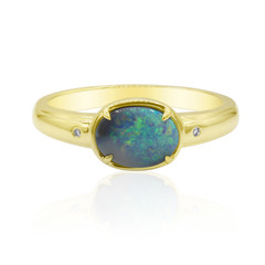 9K Lightning Ridge Black Opal Gold Ring (Mark Tremonti)