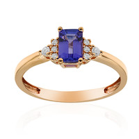 10K AAA Tanzanite Gold Ring