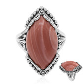 Australian Pink Opal Silver Ring (Art of Nature)