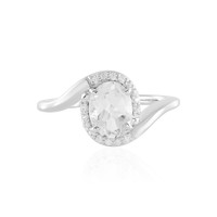 White Topaz Silver Ring