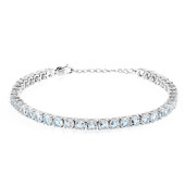 Sky Blue Topaz Silver Bracelet