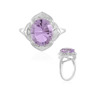 Rose de France Amethyst Silver Ring