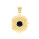 Black Onyx Brass Pendant (Juwelo Style)