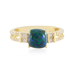 14K Andamooka matrix opal Gold Ring (AMAYANI)