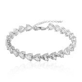 White Topaz Silver Bracelet