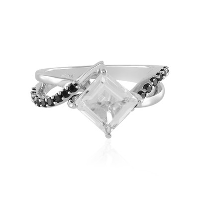 White Topaz Silver Ring