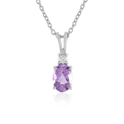 Amethyst Silver Necklace