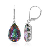 Mystic Quartz Silver Earrings