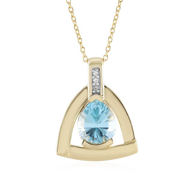 Sky Blue Topaz Silver Necklace