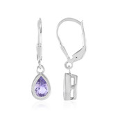 Unheated Tanzanite Silver Earrings