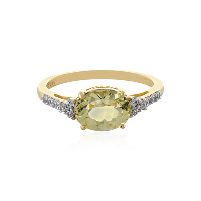 9K Canary Kunzite Gold Ring