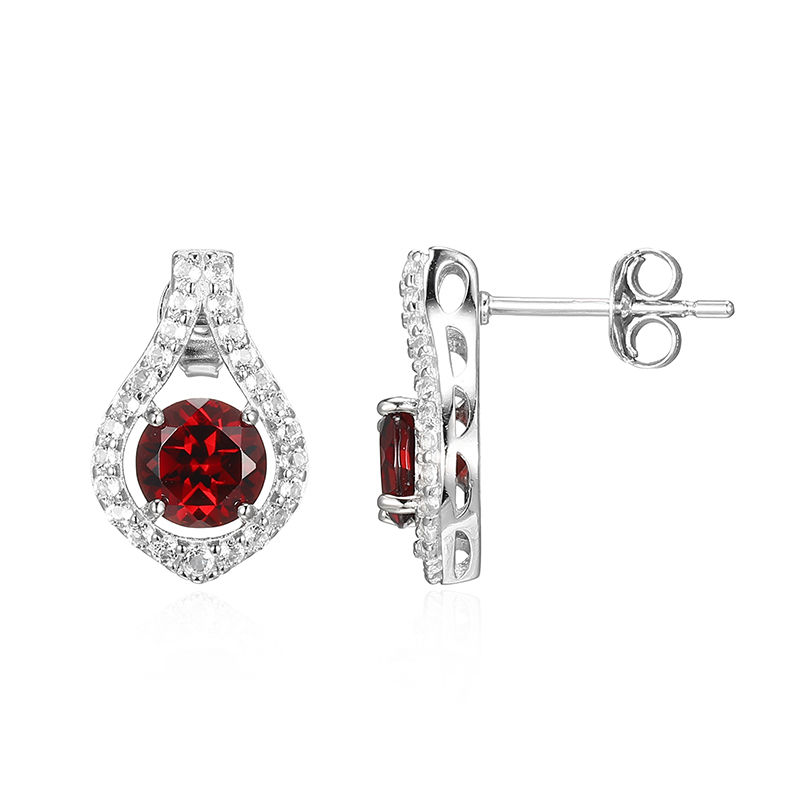 Rittenhouse Rhodolite Garnet Stud Earrings – LAGOS