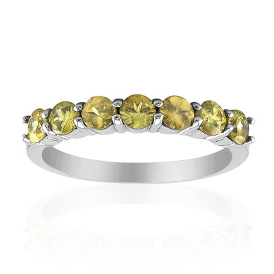 Sphene Silver Ring