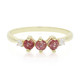 10K Unheated Padparadscha Sapphire Gold Ring