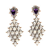 Amethyst Silver Earrings (Dallas Prince Designs)