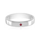 Noble Red Spinel Silver Ring