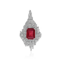 Bemainty Ruby Silver Pendant