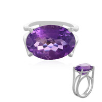 Siberian Amethyst Silver Ring