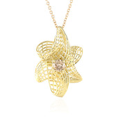 9K I2 Champagne Diamond Gold Necklace (Ornaments by de Melo)
