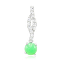 Imperial Chrysoprase Silver Pendant