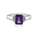 Siberian Amethyst Silver Ring