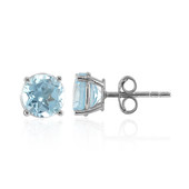 Sky Blue Topaz Silver Earrings