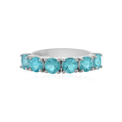 Blue Apatite Silver Ring