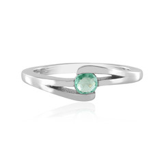 Russian Emerald Silver Ring